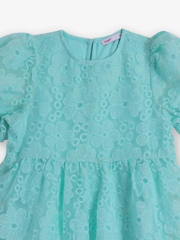 VERO MODA sea green georgette frock
