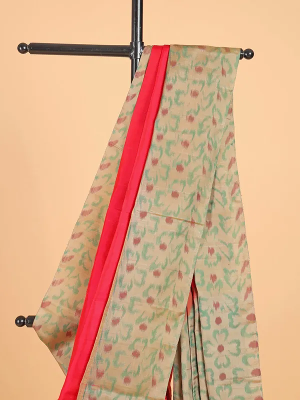 Versatile megenta silk printed saree