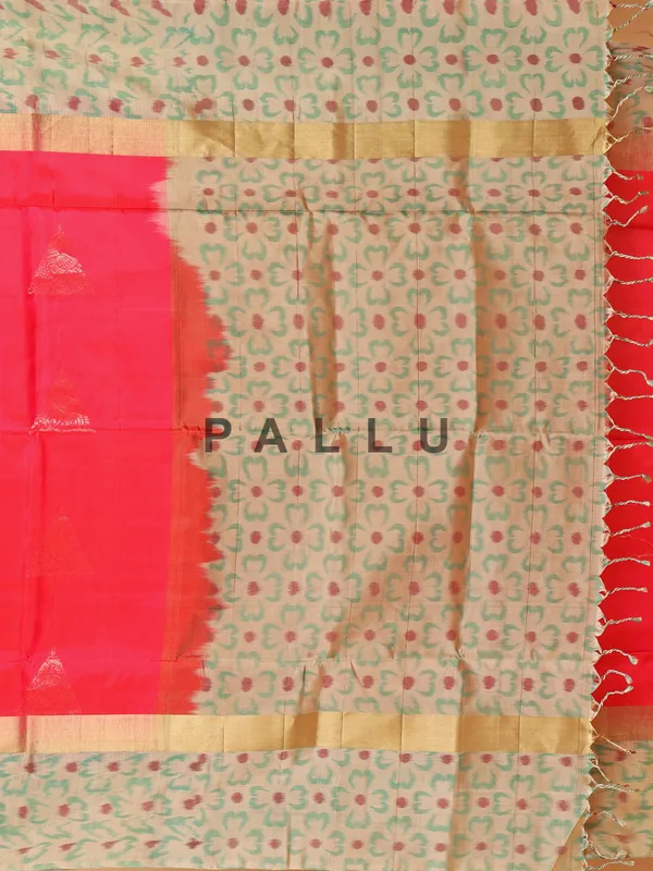 Versatile megenta silk printed saree