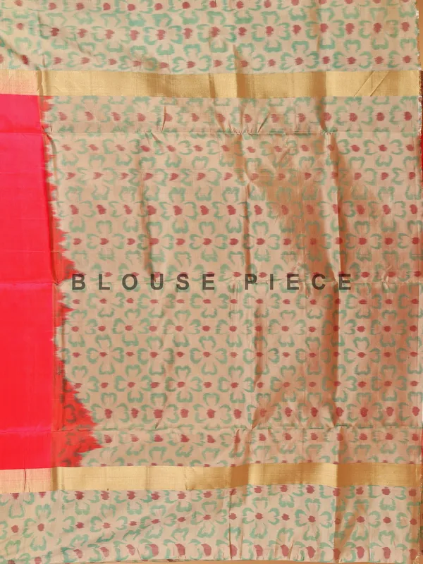 Versatile megenta silk printed saree