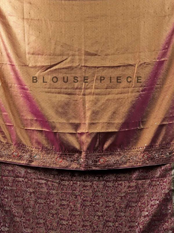 Violet zari weaving art kanjivaram silk saree