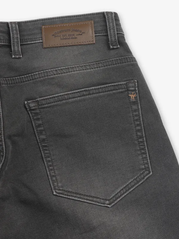 Washed charcoal grey slim fit denim from NOSTRUM