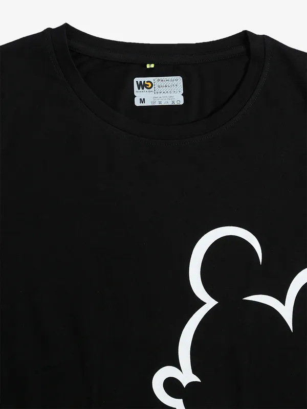 Wat a Gal black printed t shirt