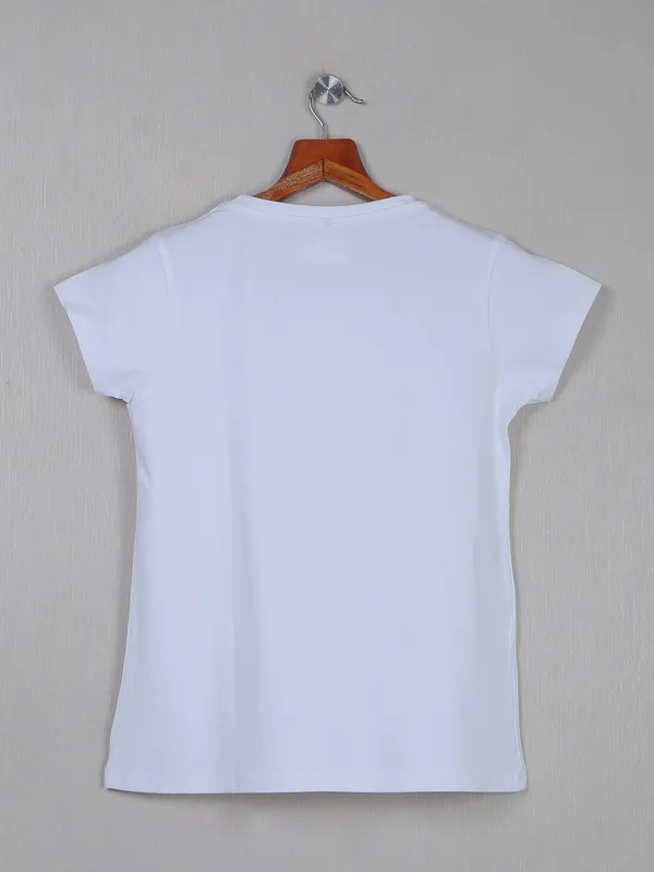 Wat a Gal cotton casual white top