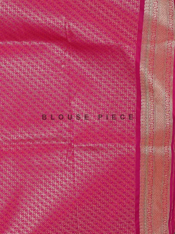 Wedding look magenta rich silk saree
