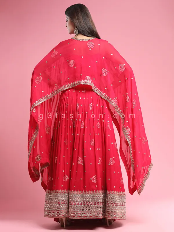 Wedding outfit Designer magenta indo western suit