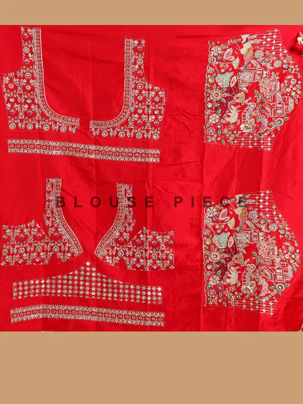 Wedding special red lehenga choli crafted from silk fabric