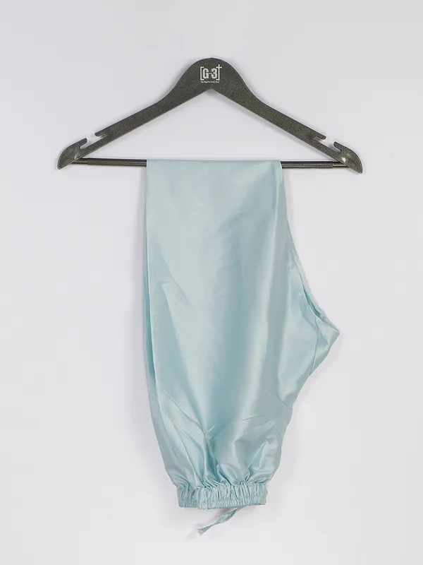 Wedding wear powder blue silk waistcoat set