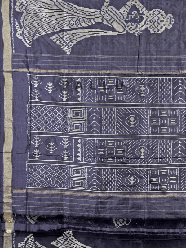 Navy patola silk saree with printed for festive