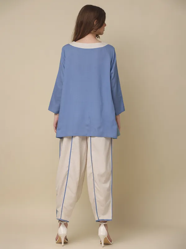 White cotton co ord set for women