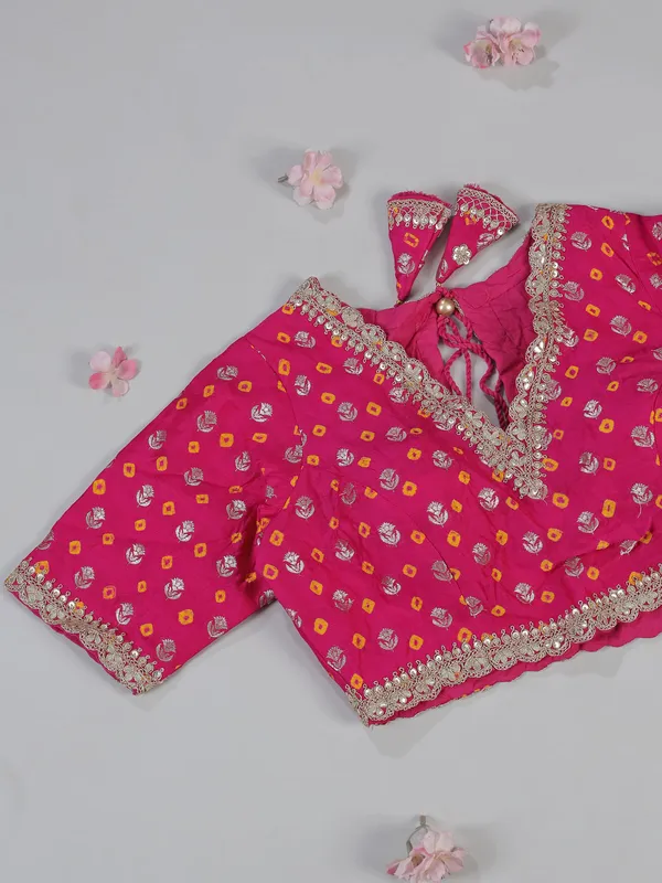 White cotton silk saree with designer blouse