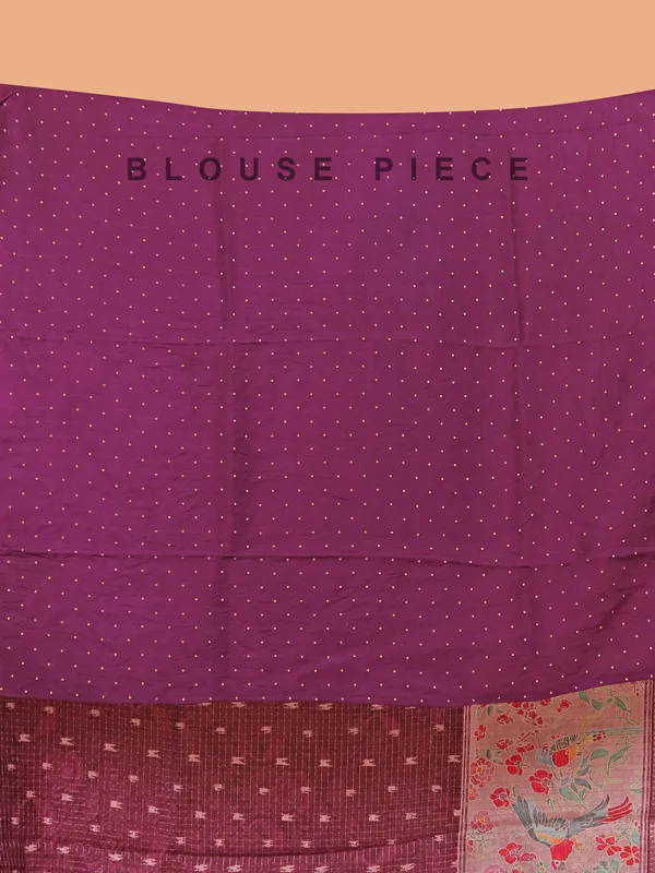 Wine semi dola silk festive wear saree