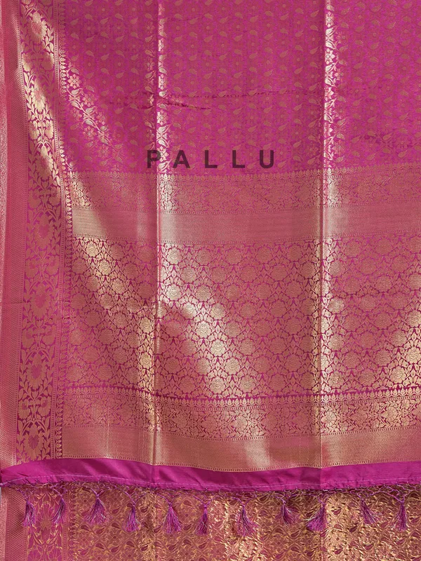 Wine silk saree with unstitched blouse