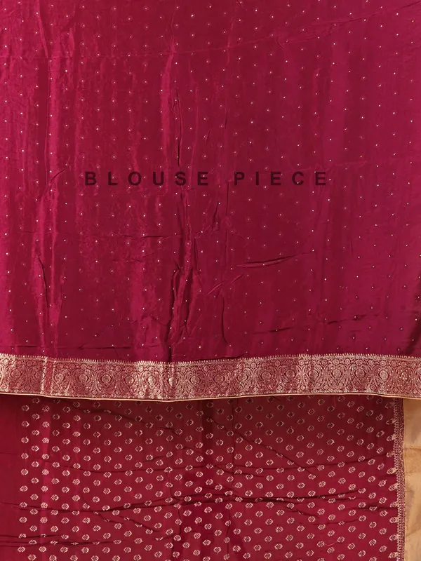 Wine wedding wear saree in dola silk