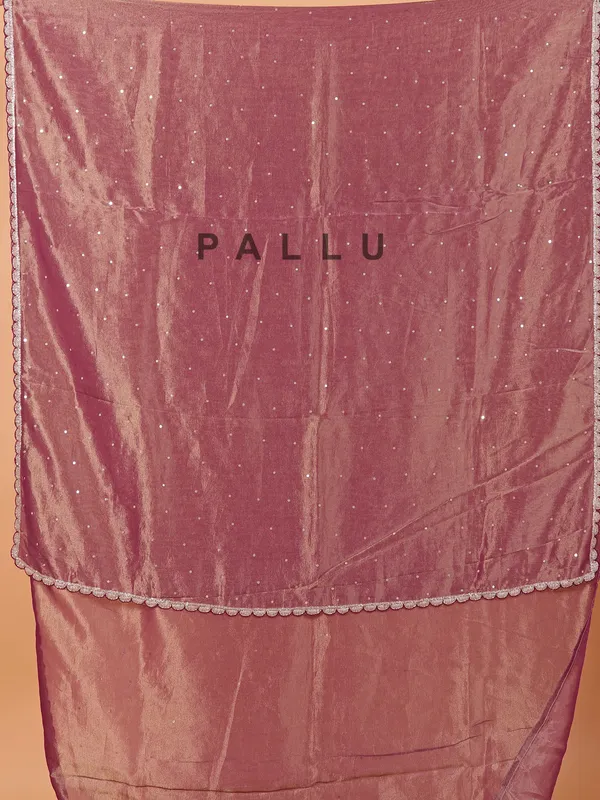 Wine wedding wear saree in organza