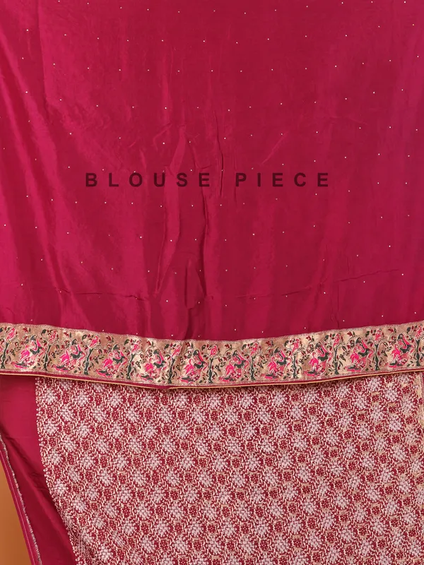 Wine wedding wear saree in semi georgette