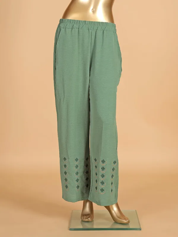 Women cotton green co ord set