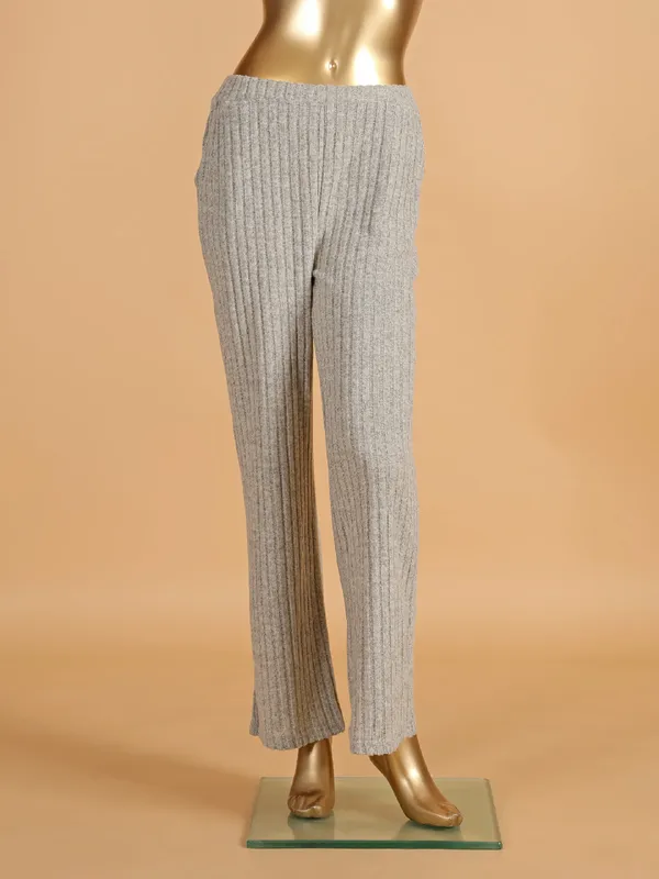 Woolen grey co ord set for women