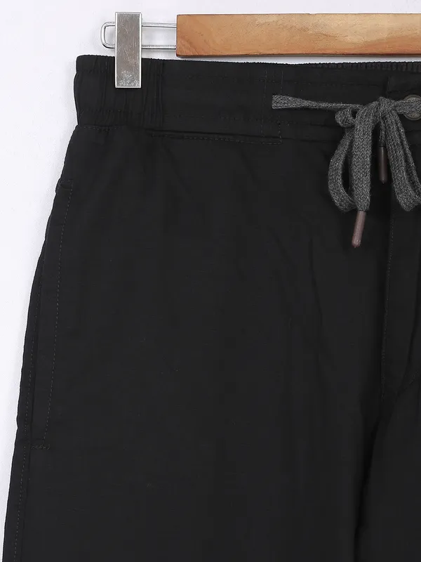 XN Replay black cotton men track pant