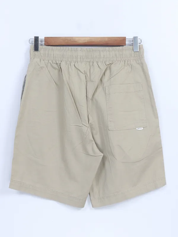 XN Replay khaki cotton shorts