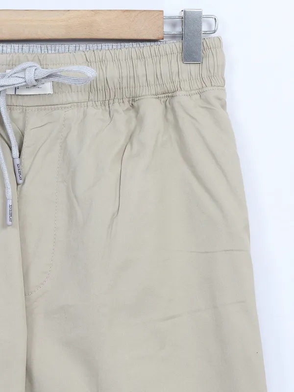 XN Replay khaki cotton shorts