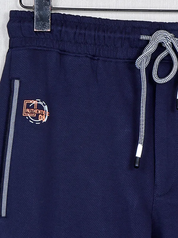 XN Replay navy cotton track pant