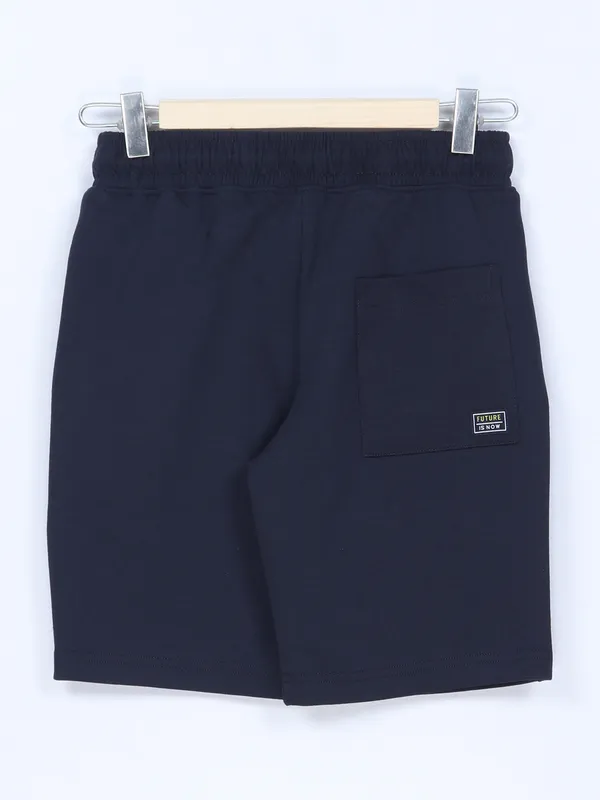 XN Replay navy solid shorts