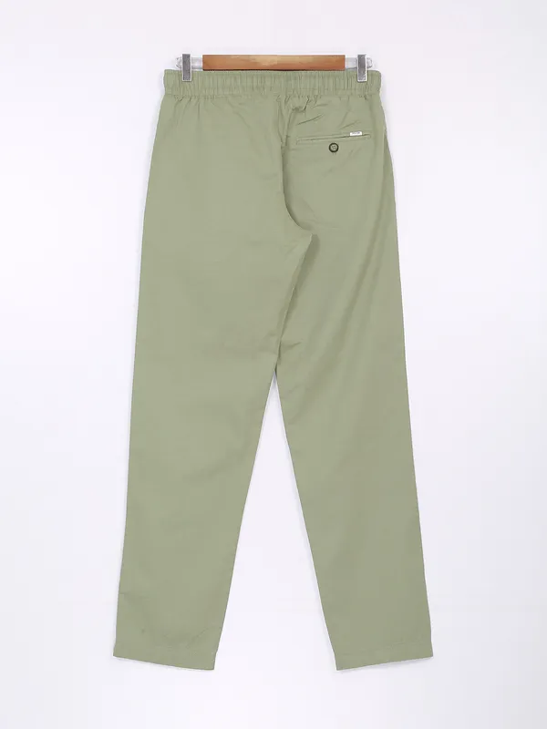 XN Replay pista green cotton track pant