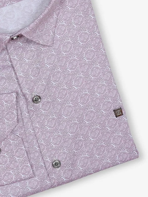 Z2000 pink printed cotton shirt