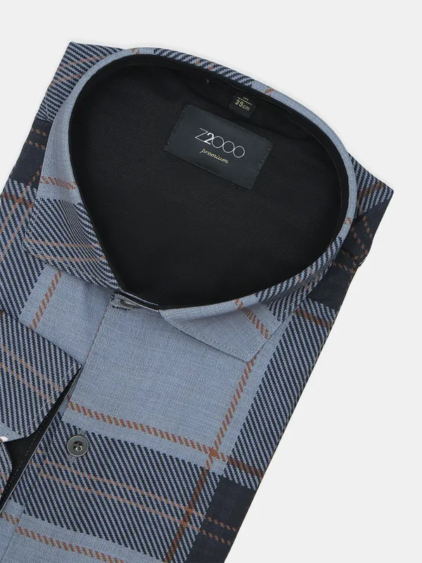 Z2000 presented grey cotton shirt for mens