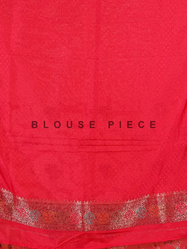 Zari  worked silk saree in light pink