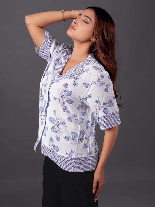 VERO MODA cotton printed shirt for women