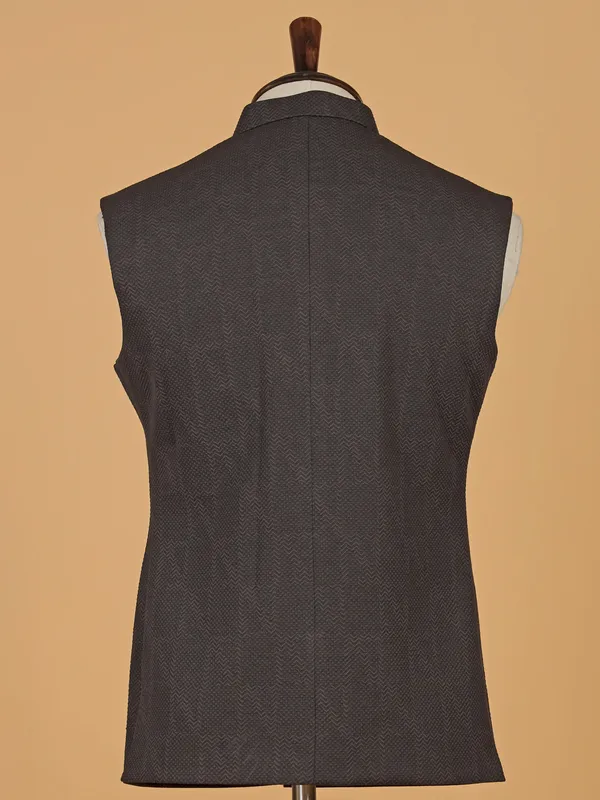 Stunning brown terry rayon waistcoat