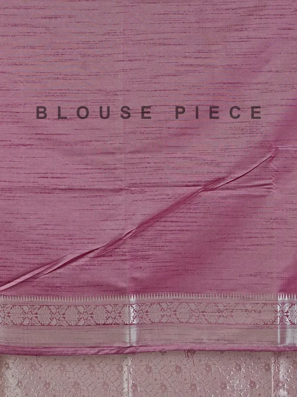 Purple silk saree with intricate zari detailing