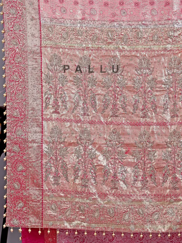 Rani kanjivaram silk saree with regal finish