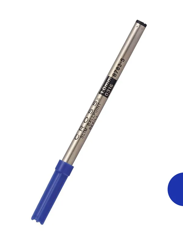 Cross 8783-5 Ballpoint Slim Medium Refill Pack of 1 Blue