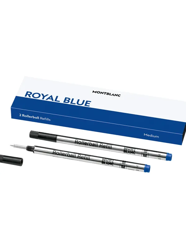 Montblanc 128233 Rollerball Refill Medium (Pack of 2) - Royal Blue