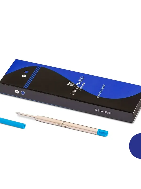 Lapis Bard Easy Flow 9000 Ballpoint Pen Refill Medium Blue