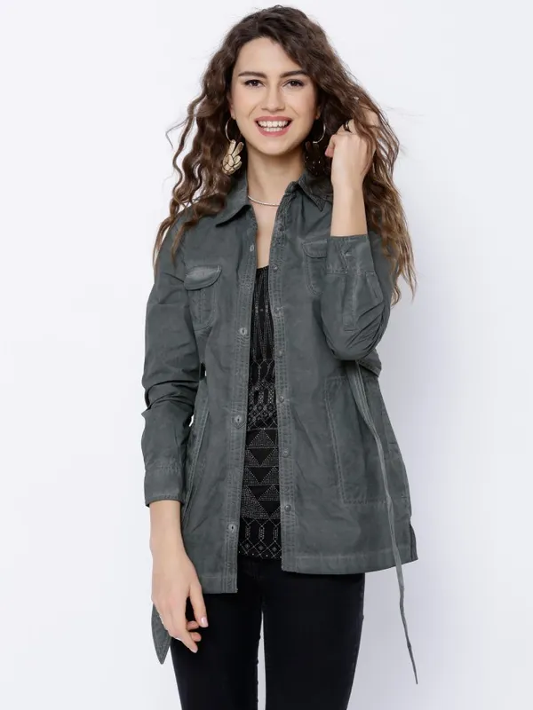 Women Solid Jackets