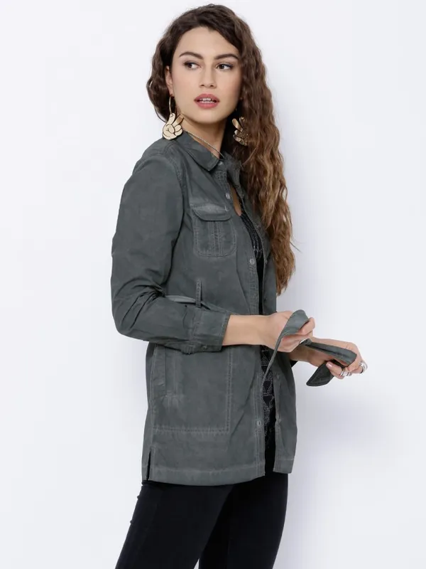 Women Solid Jackets