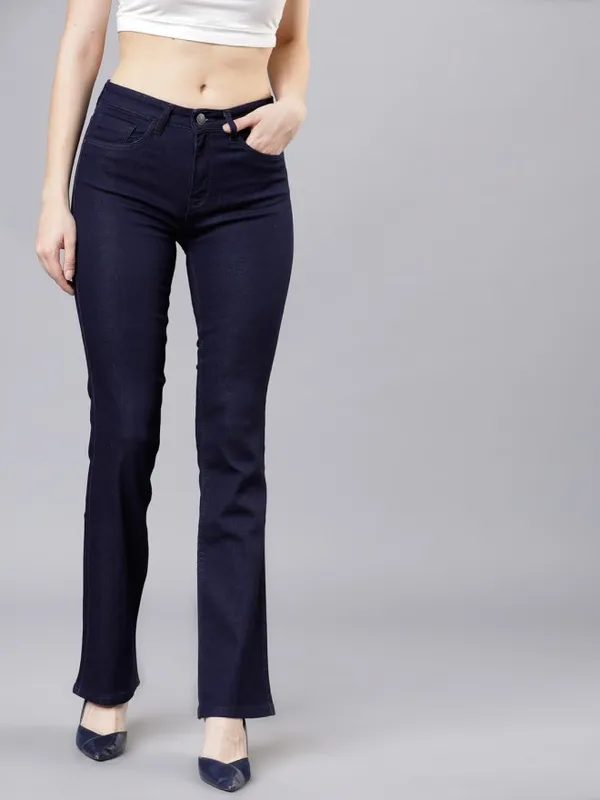  Tokyo Talkies Women Blue Tapered Fit Clean Look Jeans