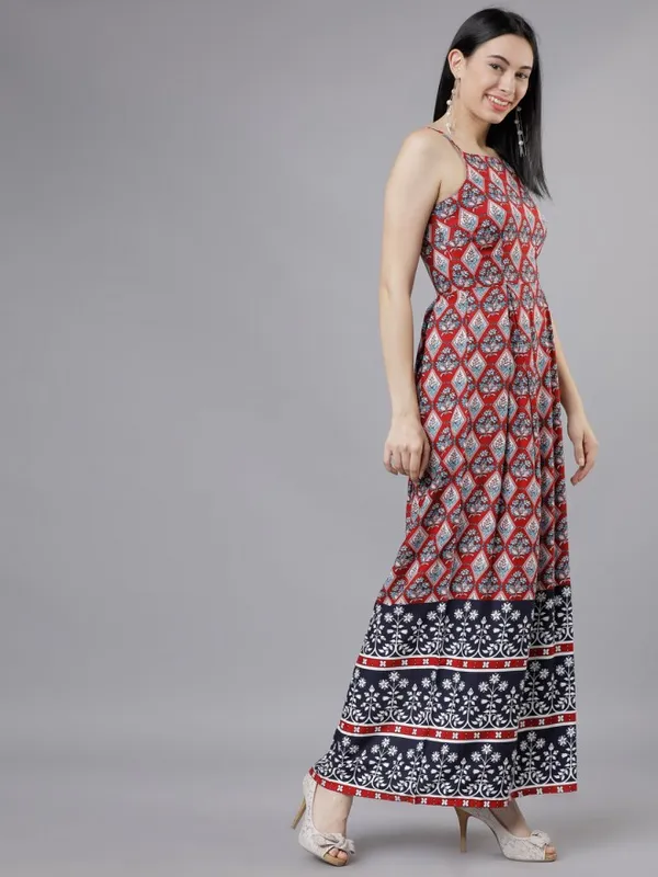  Tokyo Talkies Women Maroon Printed Maxi Dresses
