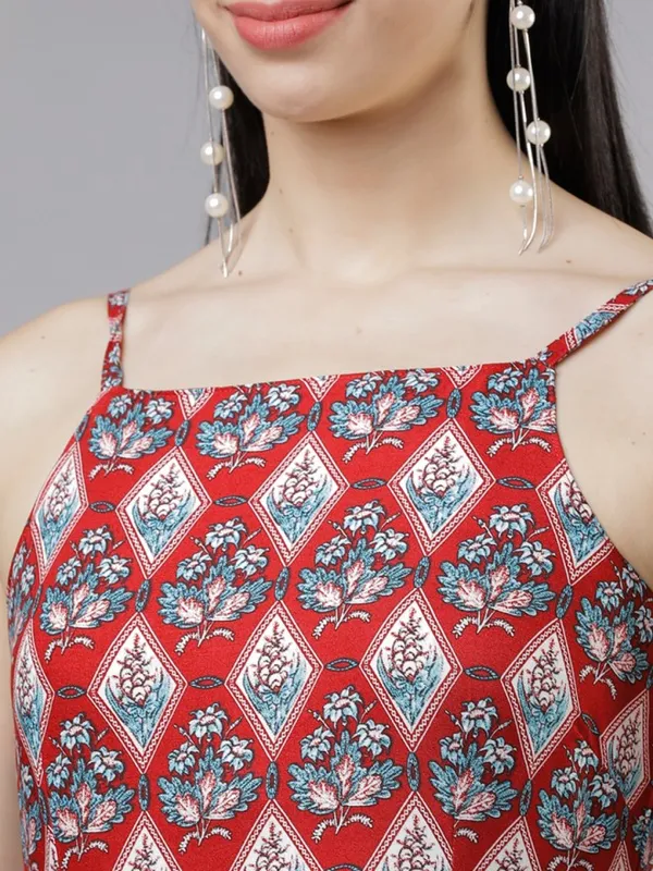  Tokyo Talkies Women Maroon Printed Maxi Dresses