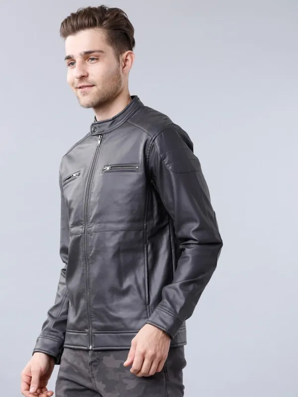 Charcoal Biker Jacket