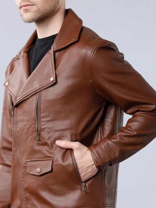 Brown Biker Jacket