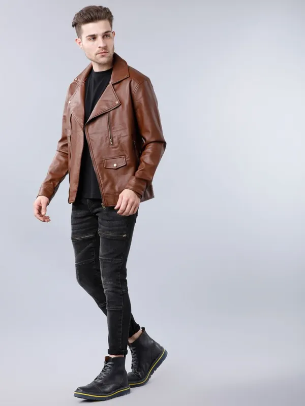 Brown Biker Jacket