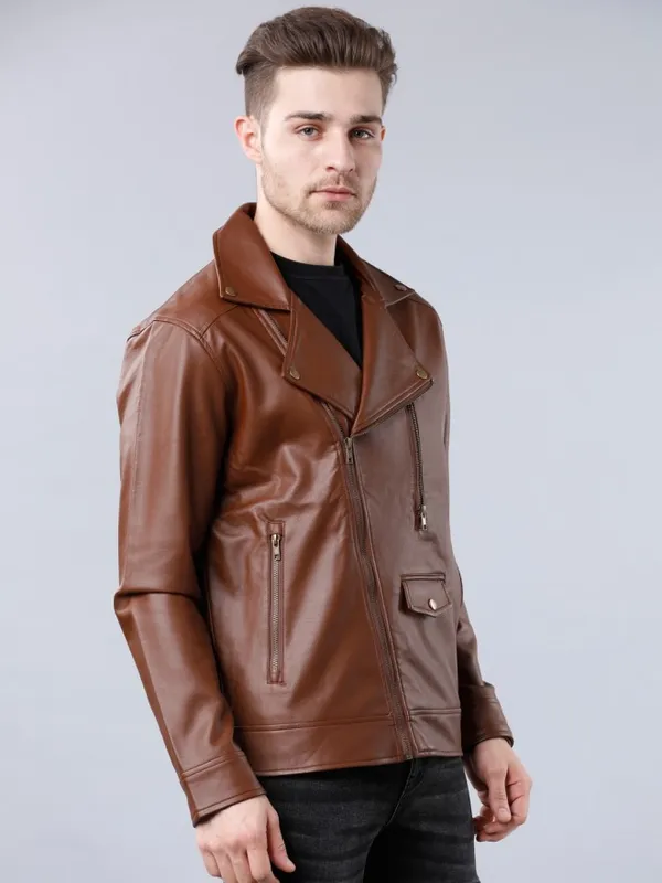 Brown Biker Jacket