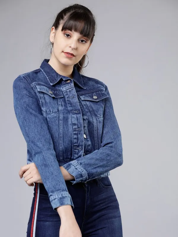  Tokyo Talkies Women Blue Jackets