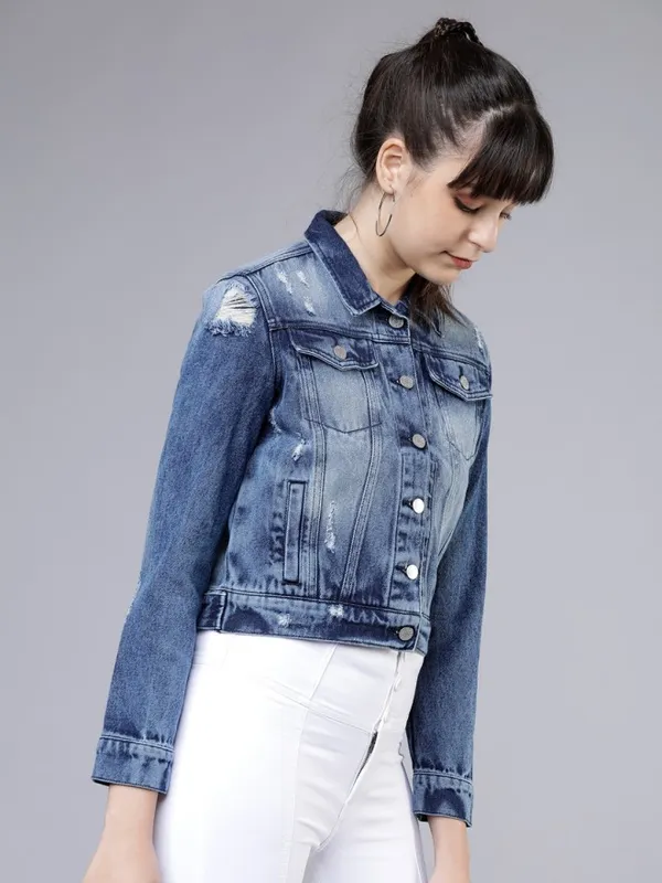  Tokyo Talkies Women Blue Jackets
