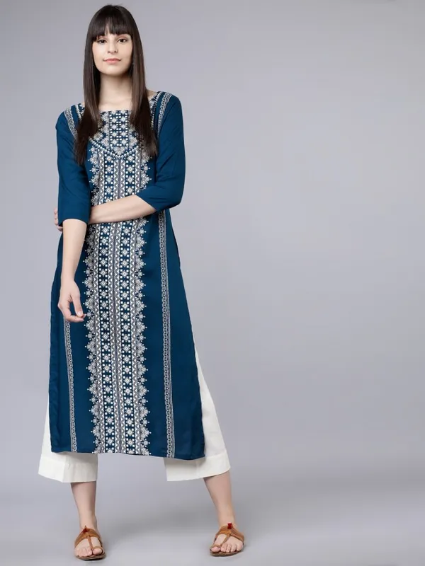 Printed Straight Kurta